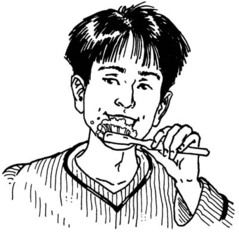 <p>cepillarse los dientes</p>