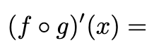 <p>Chain Rule</p>