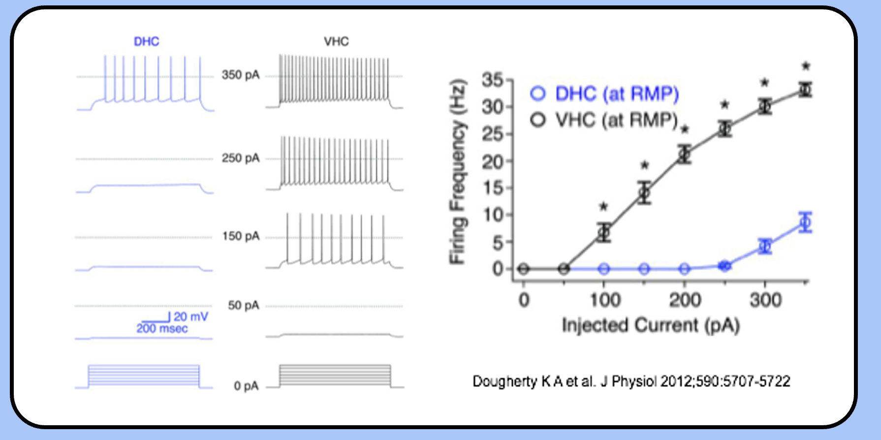 <p><span style="font-family: "Helvetica Light";">&nbsp;- one simple way to describe the firing properties of a neuron is to plot the firing frequency against the injected current (the <em><u>F–I plot</u></em>).</span></p>