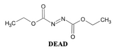 <p>Reagent in the Mitsunobu reaction</p>