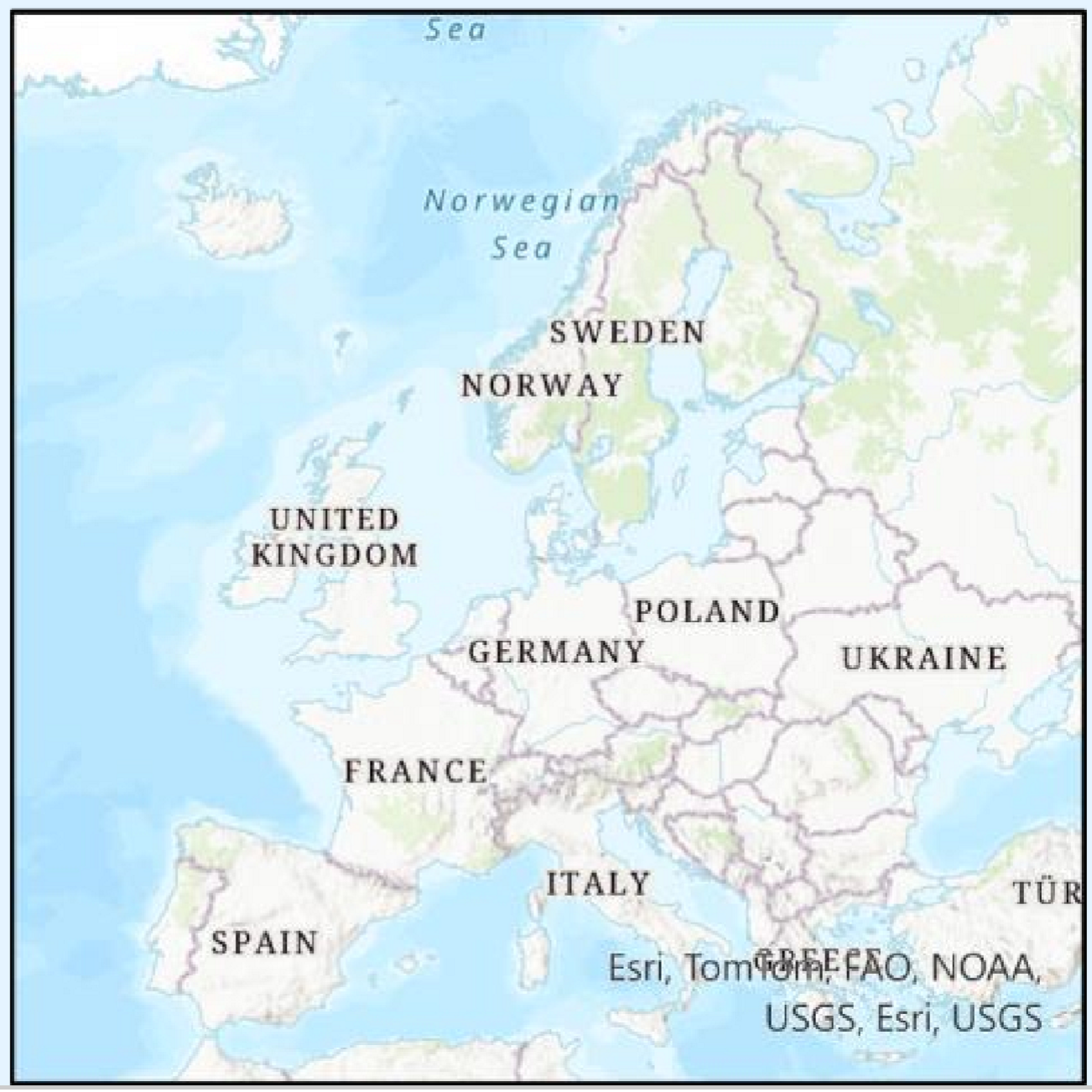 <p>European projection standard, area preserving</p>