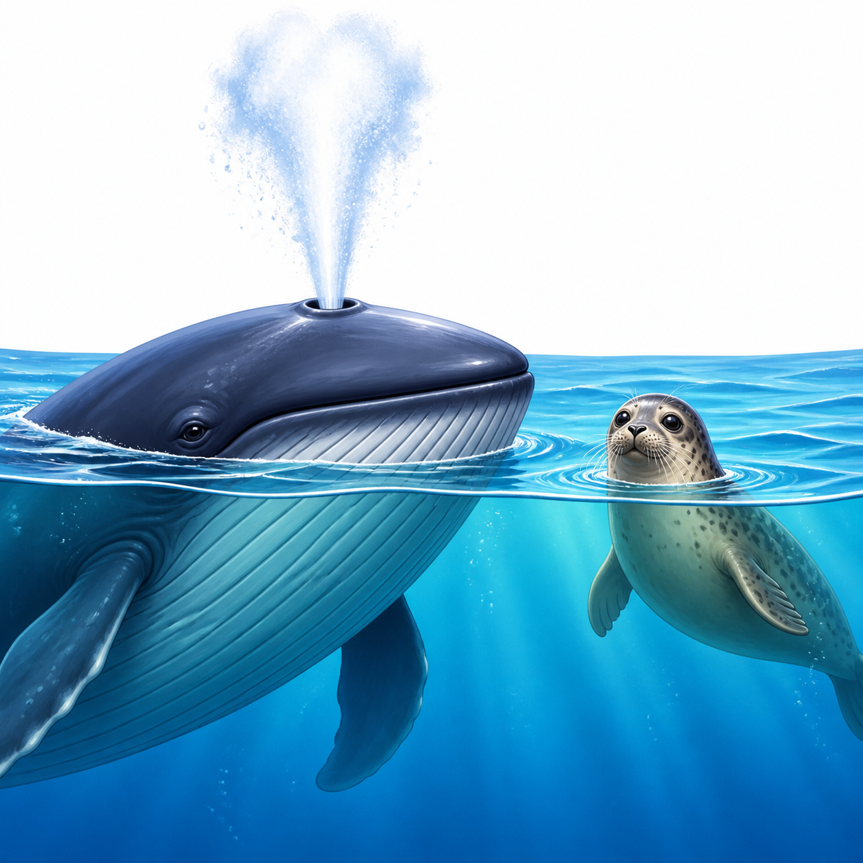 <p>Animals like whales and seals that live in the water but breathe air.</p>