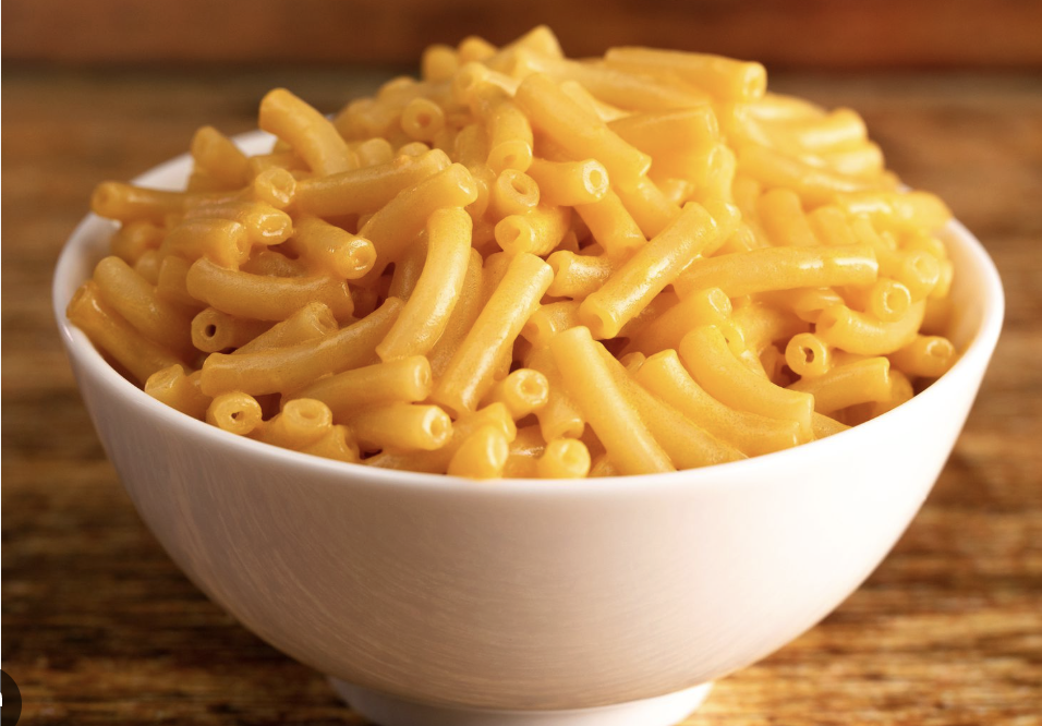 <p>los macarrones con queso </p>