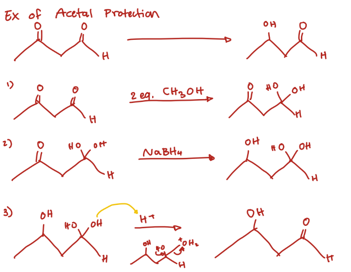 <p>Aldehyde</p><p>During a reduction</p>