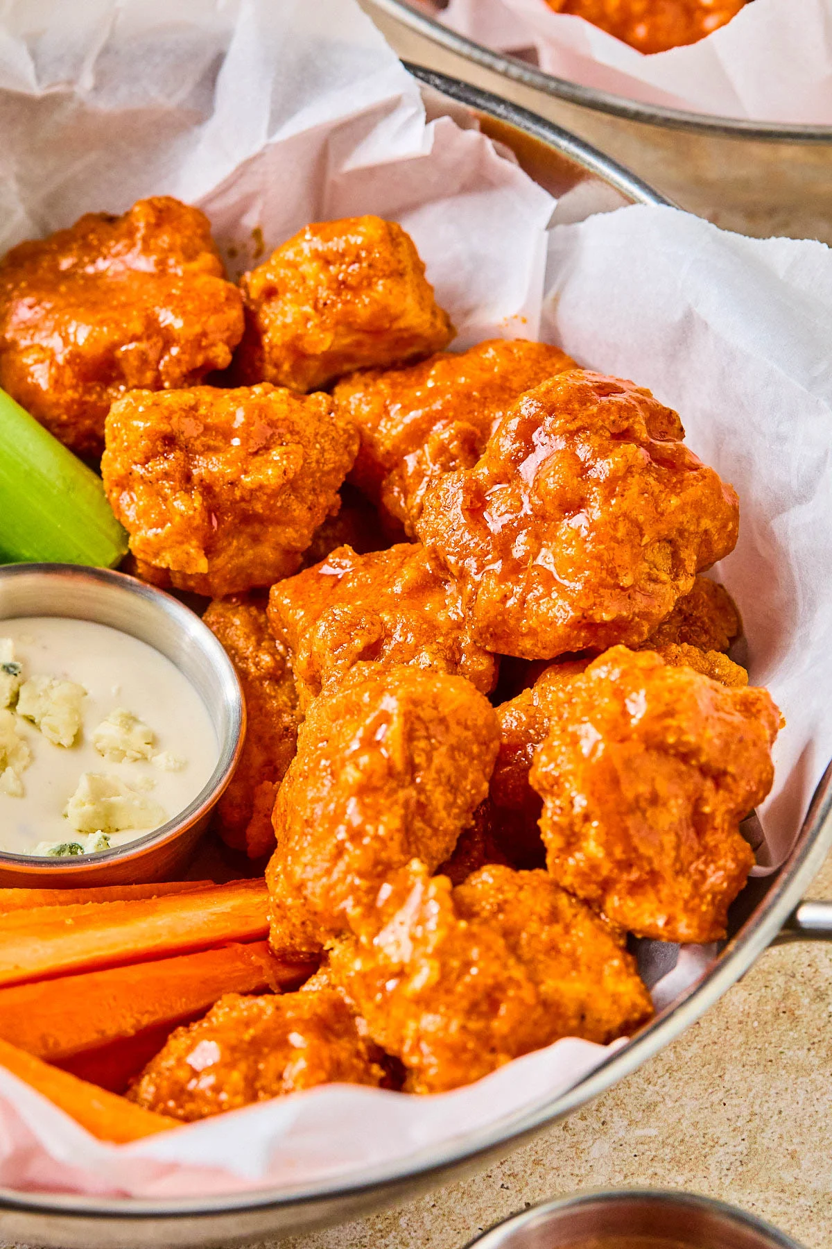 <p>Boneless wings</p>