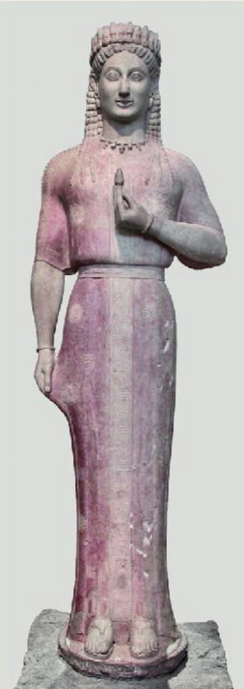 <p>Attic Sculpture bodily differences (Kore) </p>