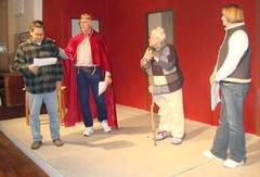 <p>rehearse (v.) /rɪˈhɜːs/ to practise what you are going to say or do</p>