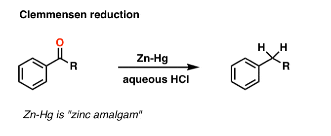 <p>done under strongly acidic conditions</p>