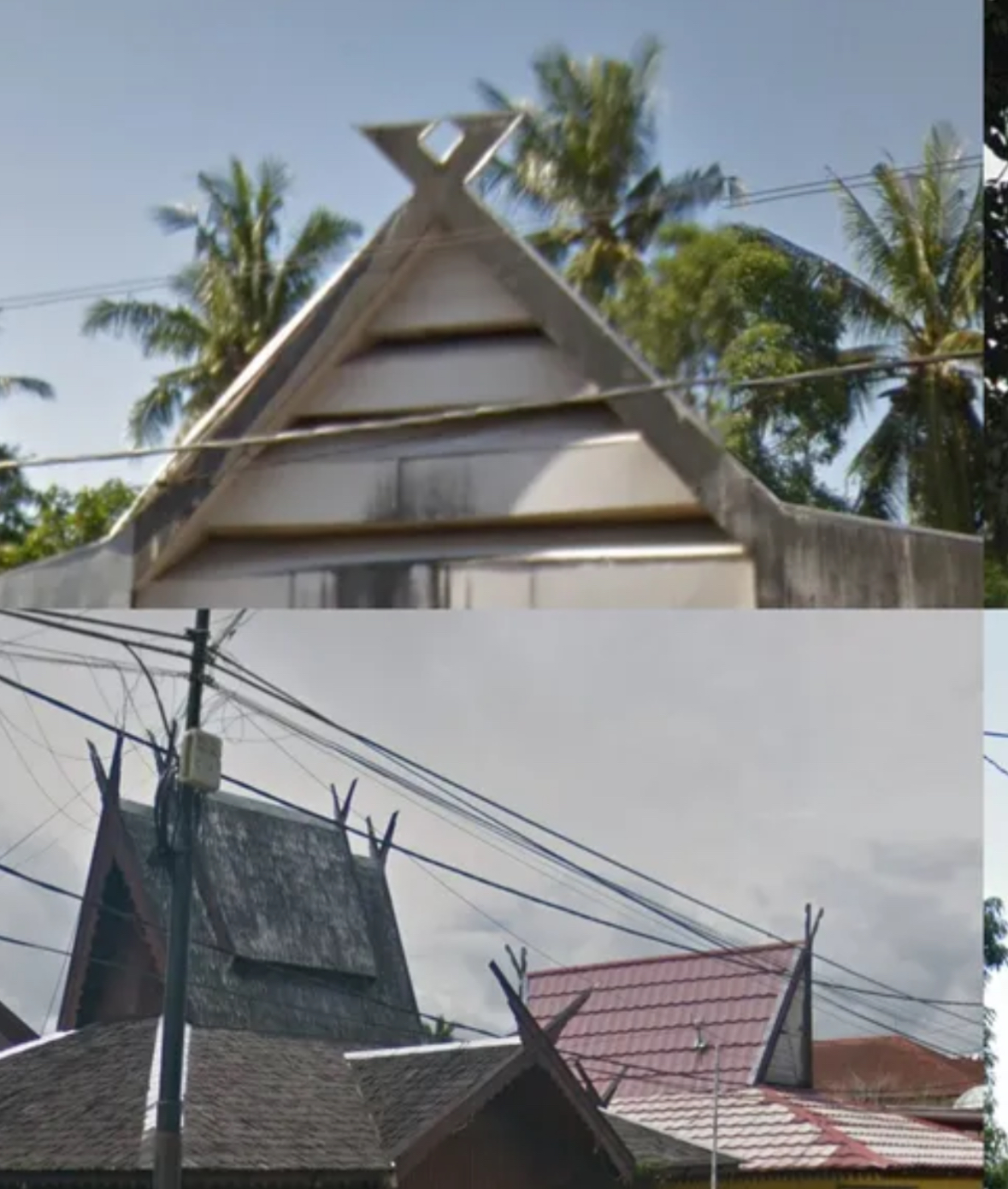 <p>Roof gables</p>