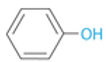 <ul><li><p>ArOH, -ol</p></li><li><p>eg. [image] phenol</p></li><li><p>Phenols or polyphenol based on number of phenols units in molecule.</p></li><li><p>Phenols are not alcohols because hydroxyl group is not bonded to a <strong>saturated carbon </strong>(4 single covalent bonds with max H atoms) atom.</p></li><li><p>Found in lignin &amp; extractives.</p></li></ul><p></p>