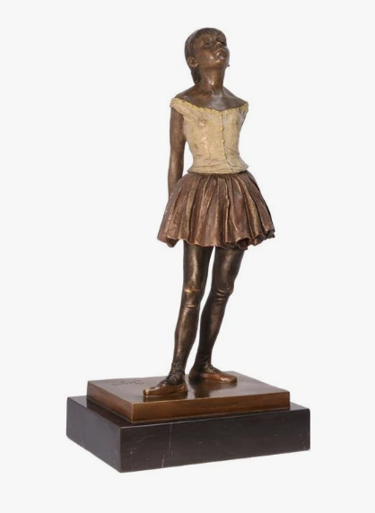 <p>wie boetseert vertienjarige danseresje (marie van goethem)</p>