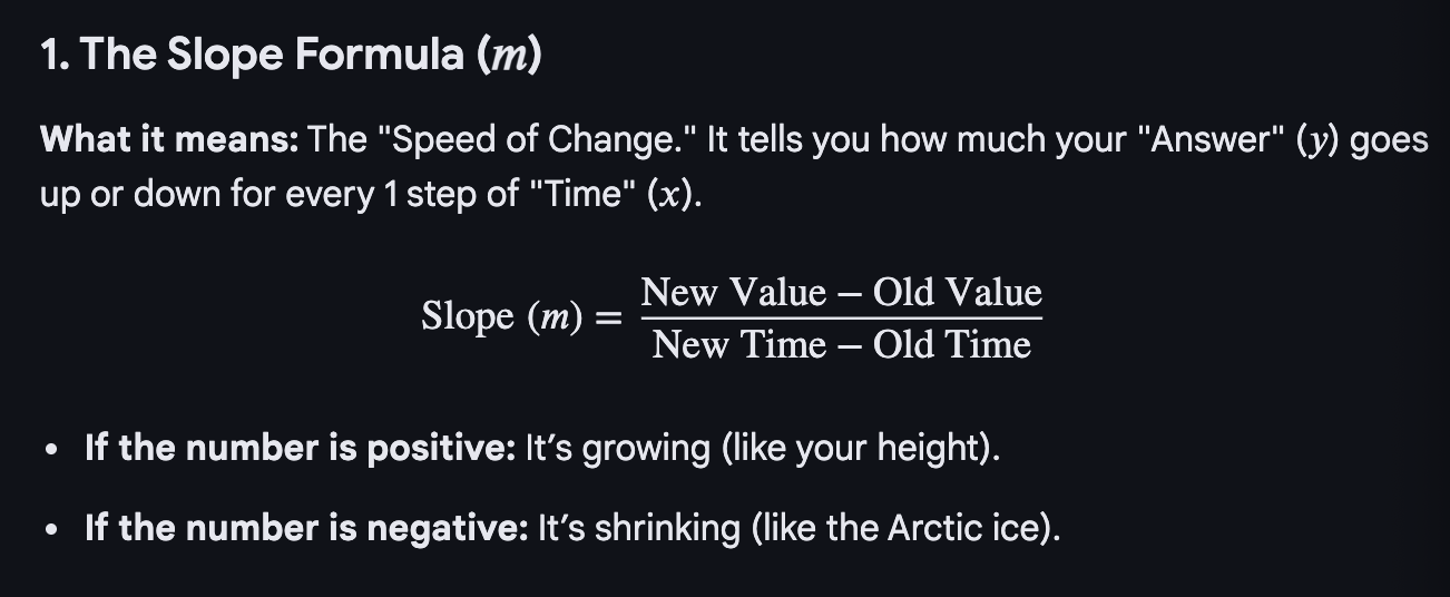 <p><strong>(new value- old value) / (new time- old time)</strong></p>