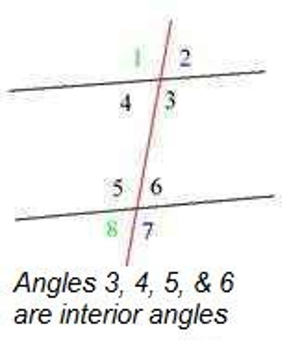 <p>angles on the inner sides of two lines that cut by a transversal</p>