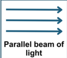 <p>a group of rays traveling together</p>