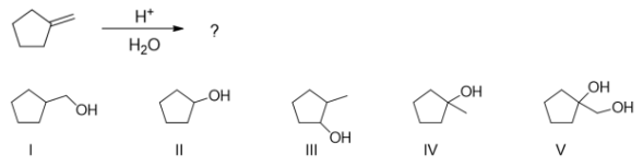 <p>predict the expected major product of the following rxn</p>
