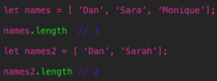 <p>The number of items in the array.</p>