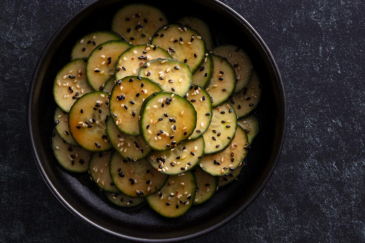 <p>Cold Cucumber Salad</p>