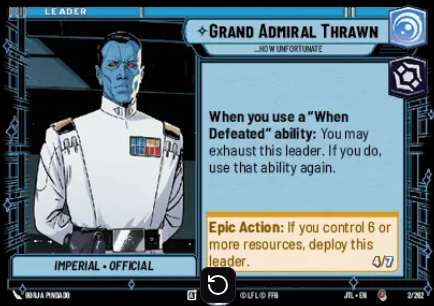 <p>Sideboarding Admial Thrawn</p>