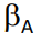 <p>What does βA represent?</p>