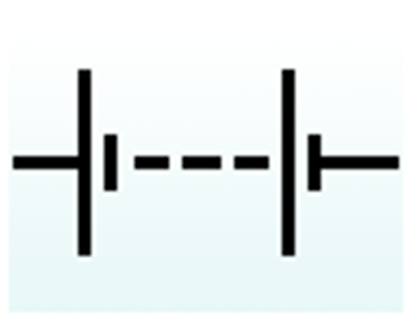 <p>dashes in the middle mean any number of cells</p>