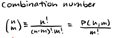 <p>W/o replacement, unordered</p>