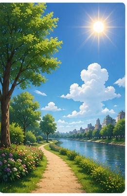 <p>Hace un día precioso hoy</p>