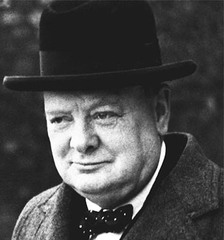 <p>British Prime Minister who opposed the policy of appeasement and led Great Britain through World War II</p>