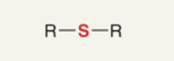 <p>Organic compounds containing a sulfur atom bonded to two alkyl or aryl groups (R-S-R'). </p>