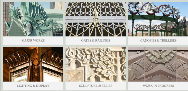 <p>Art for architecture, designer of biophilic art instillations that blend into everyday architecture. Works to create sculptures and carvings out of metal, wood, plaster.  </p>