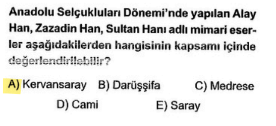 <p>Kervansaraylar, ticaret kervanlarının konaklaması için yapılan "orta çağ otelleri"dir. Alay Han, Anadolu’daki ilk kervansaraydır.</p>