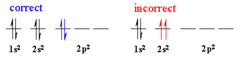 <p>states that a maximum of two electrons can occupy a single atomic orbital but only if the electrons have opposite spins</p>