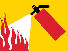 <p>to put out, as a fire or a light</p>