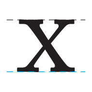 <p>The invisible line where all characters sit.</p>