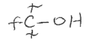 <p>Carbon bonded to an OH (R-OH)</p>