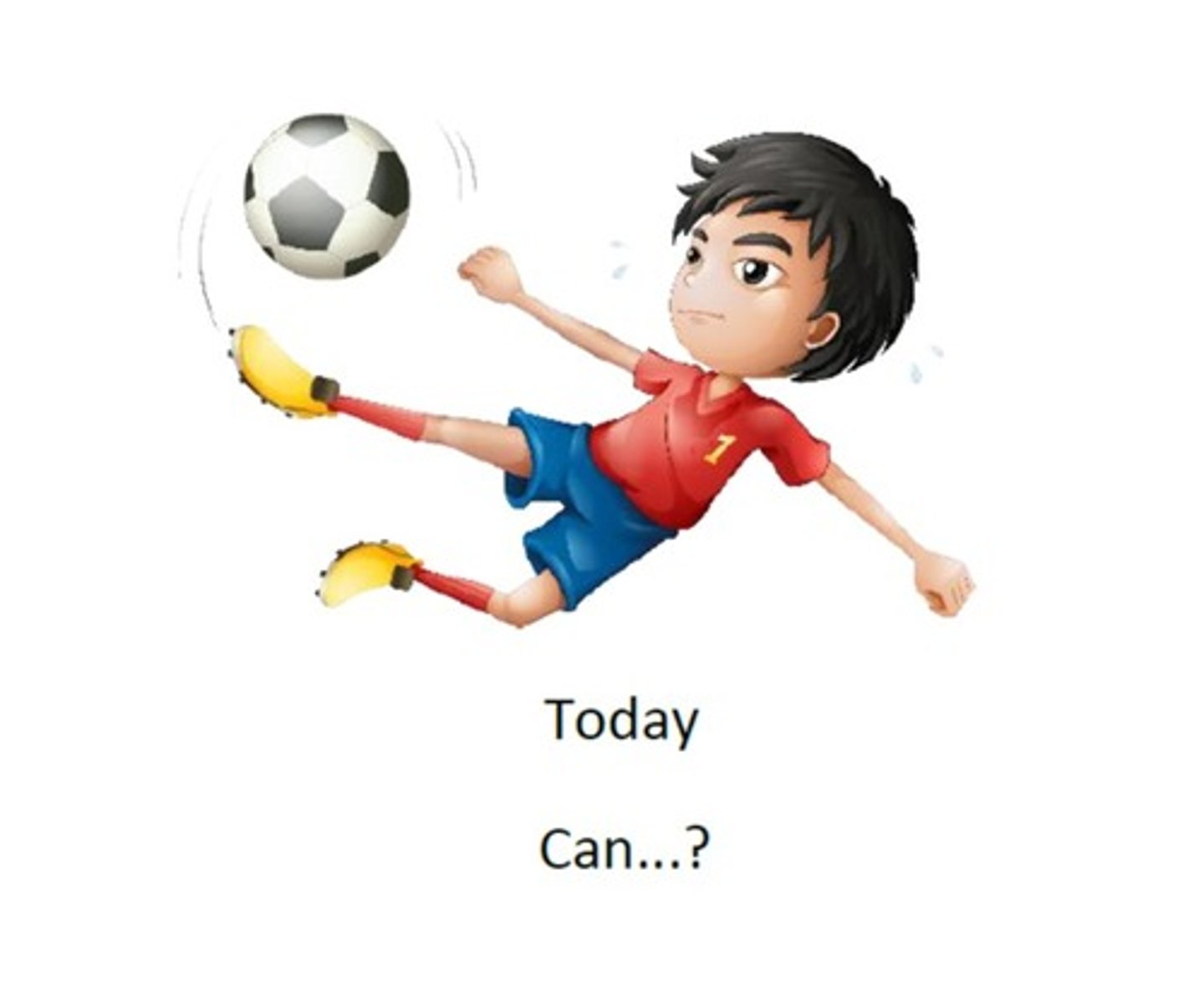 <p>can you play soccer? No, I can not play</p>