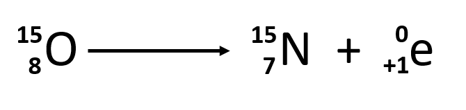 <p>Positron emission</p>
