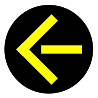<p>What should you do at a yellow arrow</p>