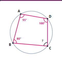 <p>Opposite angles in a cyclic quadrilateral add up to ____°.</p>
