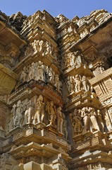 <p>The elaborate sculptural decoration on this Hindu temple reflects which belief?</p>