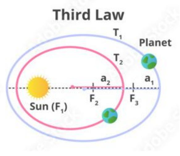 <ul><li><p>take significantly longer to orbit</p></li><li><p>takes Saturn 30 years to orbit the sun</p></li></ul><p></p>
