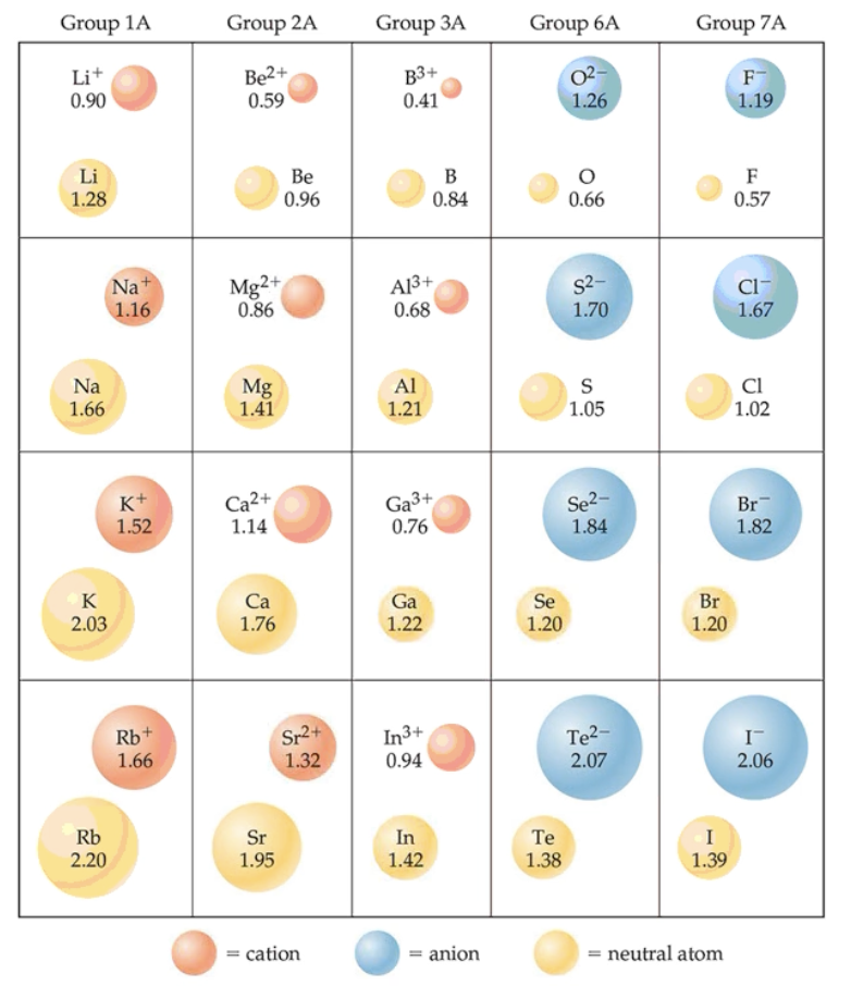 <p>Nuclear charge, number of electrons, and the orbitals in which the electrons reside.</p>