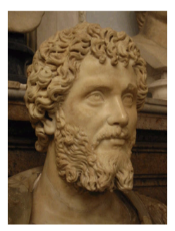 <p>After year of fighting (192) between 5 army generals, Severus is victor</p><p>From wealthy family in Leptis Magna</p><p>Wife Julia Domna from Syria</p><p>Sons Caracalla and Geta</p><p>Military campaigns against Parthians</p><p>Died in 211, leaving sons as joint emperors</p><p>Caracalla has Geta killed</p><p></p>