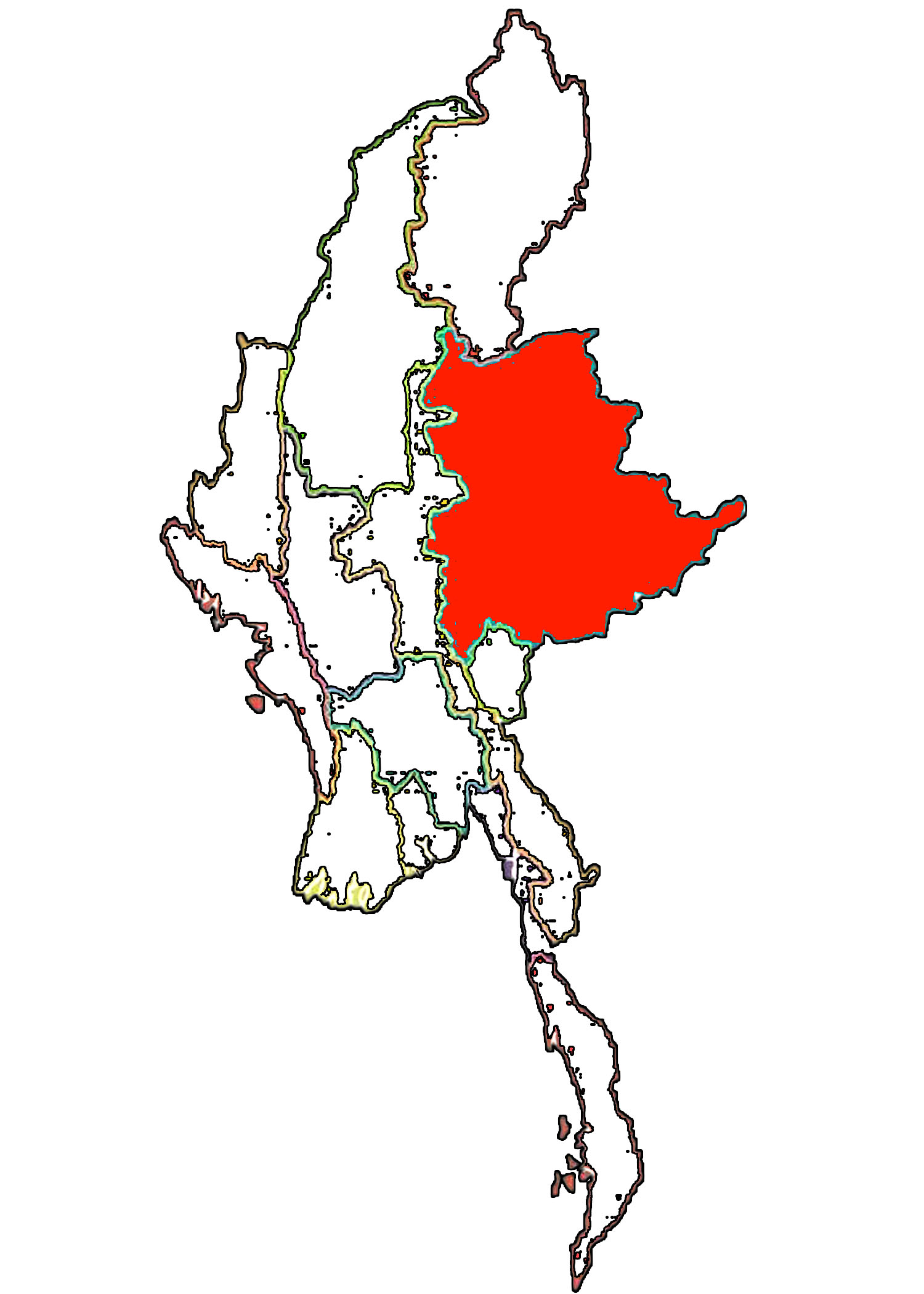 <p>Which state or region is highlighted?</p>