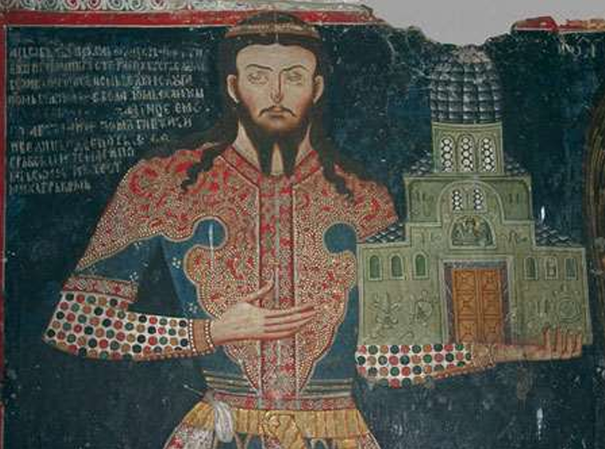 <p>despot oliver- ktitorski portret u manastiru lesnovo</p>