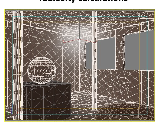 <p>a global illumination method, where you have light radiate out from the source. </p><p></p><p>global illumination explanation: the idea that surfaces collect light from more than just a direct light source like the sun or a lightbulb, but from other surfaces reflecting light as well, such as walls, floors, clothes etc., so some surfaces will collect more light than others and thus be lighter</p>