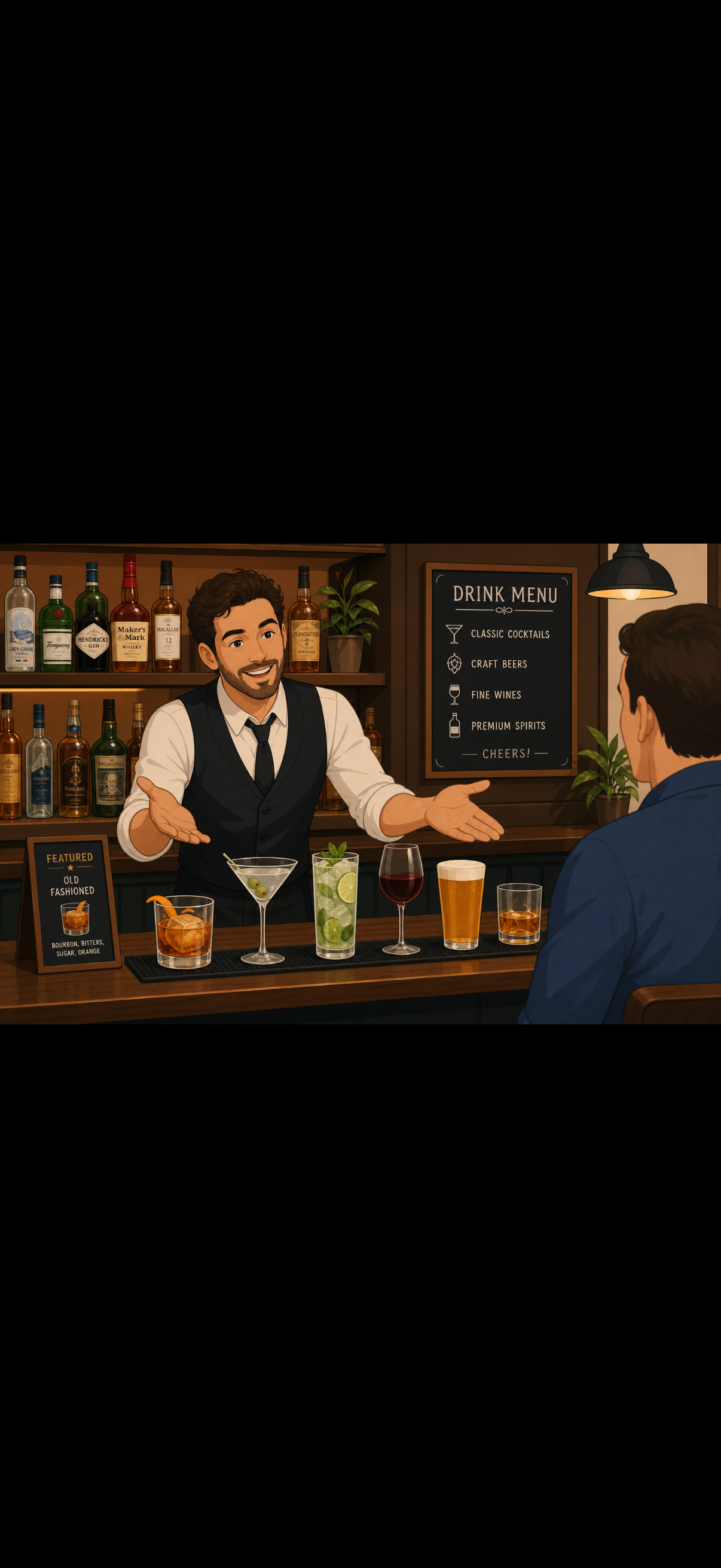 <p>Was willst du trinken?</p>