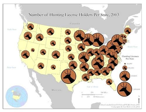 <p>Graduated Symbol map - thematic map 3</p>