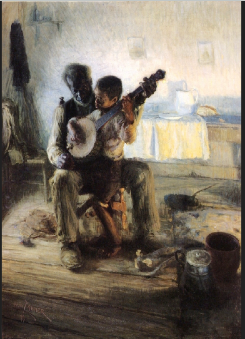 <p>Describe the context of the Banjo lesson </p>