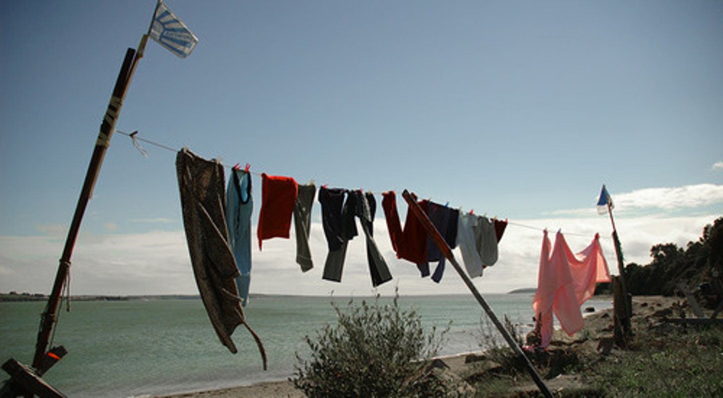 <p>une corde à linge (2x)</p>