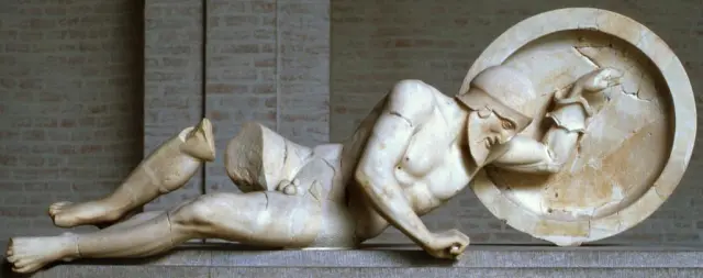 <p>Dying Warrior - East Pediment of the Temple of Aphaia </p>